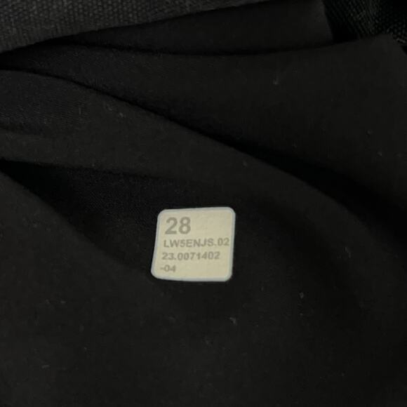 Lululemon City Sleek 5 Pocket Pant Wide-Leg High-Rise Light Women's 28 Black - Picture 10 of 15